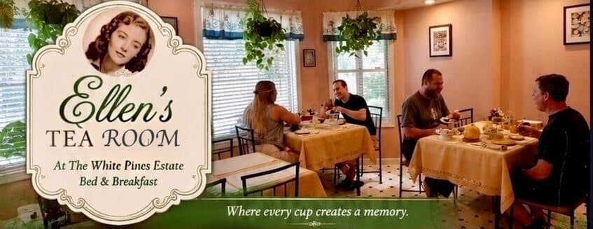Ellen's Tea Room at White Pines Estate, Berkeley Springs