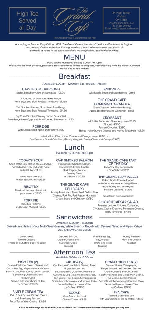 The Grand Café, Oxford