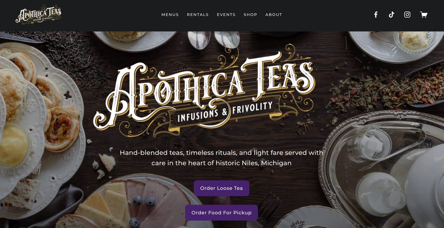 Apothica Teas, Niles